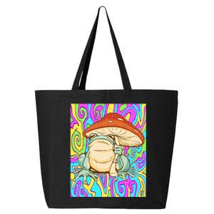 Chief Psychedelic Frog Toad Holding Trippy Mushroom 25L Jumbo Tote