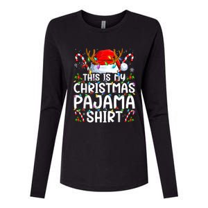 Christmas Pajama Funny Xmas Pjs Womens Cotton Relaxed Long Sleeve T-Shirt