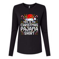 Christmas Pajama Funny Xmas Pjs Womens Cotton Relaxed Long Sleeve T-Shirt