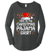 Christmas Pajama Funny Xmas Pjs Women's Perfect Tri Tunic Long Sleeve Shirt