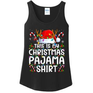 Christmas Pajama Funny Xmas Pjs Ladies Essential Tank