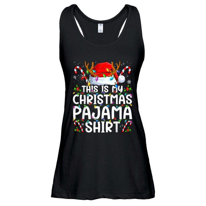 Christmas Pajama Funny Xmas Pjs Ladies Essential Flowy Tank