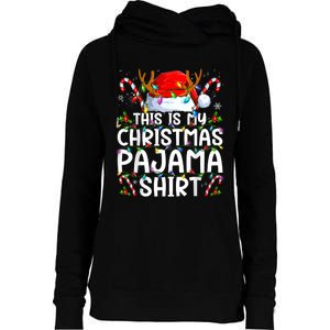 Christmas Pajama Funny Xmas Pjs Womens Funnel Neck Pullover Hood