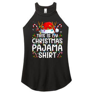 Christmas Pajama Funny Xmas Pjs Women's Perfect Tri Rocker Tank