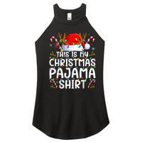 Christmas Pajama Funny Xmas Pjs Women's Perfect Tri Rocker Tank