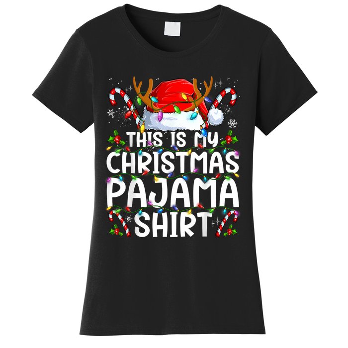 Christmas Pajama Funny Xmas Pjs Women's T-Shirt