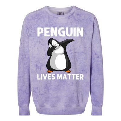 Cute Penguin For Zookeeper Penguin Lovers Dabbing Colorblast Crewneck Sweatshirt