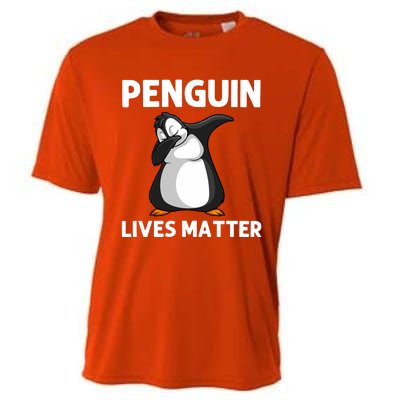 Cute Penguin For Zookeeper Penguin Lovers Dabbing Cooling Performance Crew T-Shirt