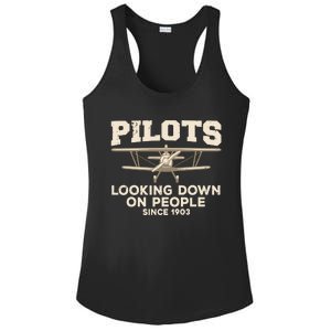 Cool Pilot For Men Women Aircraft Pilot Airplane Flying Ladies PosiCharge Competitor Racerback Tank