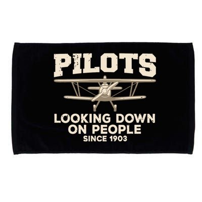 Cool Pilot For Men Women Aircraft Pilot Airplane Flying Microfiber Hand Towel