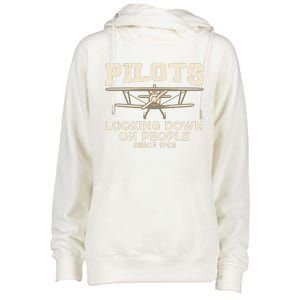 Cool Pilot For Men Women Aircraft Pilot Airplane Flying Womens Funnel Neck Pullover Hood