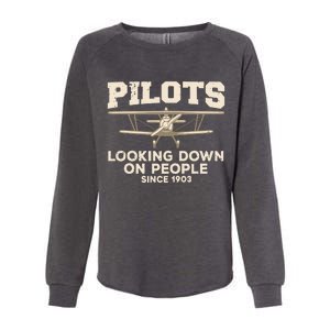 Cool Pilot For Men Women Aircraft Pilot Airplane Flying Womens California Wash Sweatshirt