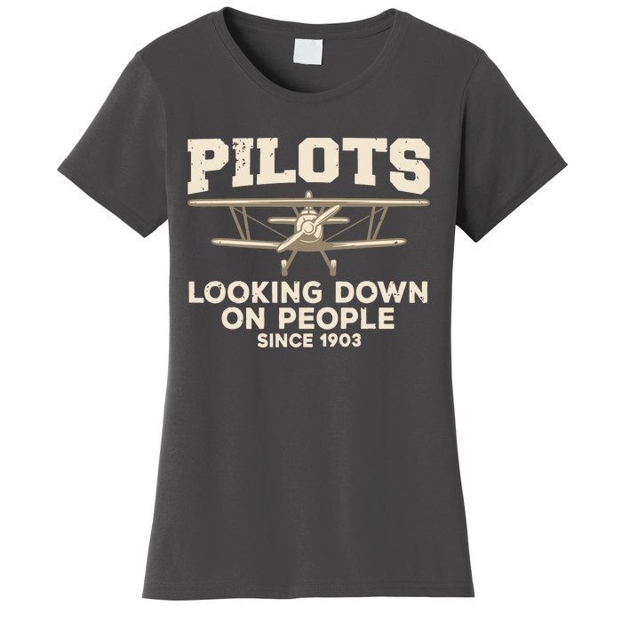 Cool Pilot For Men Women Aircraft Pilot Airplane Flying Women's T-Shirt