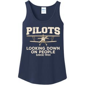 Cool Pilot For Men Women Aircraft Pilot Airplane Flying Ladies Essential Tank