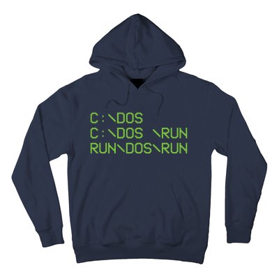 Computer Programmer Funny C Dos C Dos Run Run Dos Run Hoodie