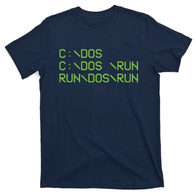 Computer Programmer Funny C Dos C Dos Run Run Dos Run T-Shirt