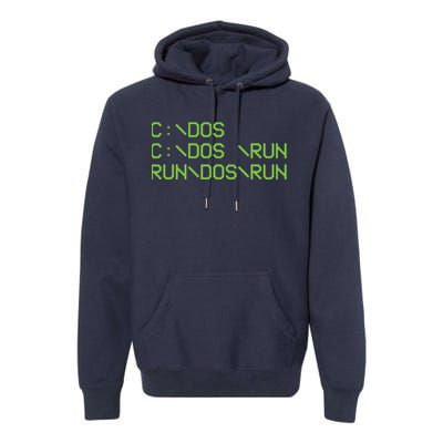 Computer Programmer Funny C Dos C Dos Run Run Dos Run Premium Hoodie