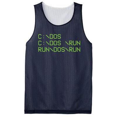 Computer Programmer Funny C Dos C Dos Run Run Dos Run Mesh Reversible Basketball Jersey Tank