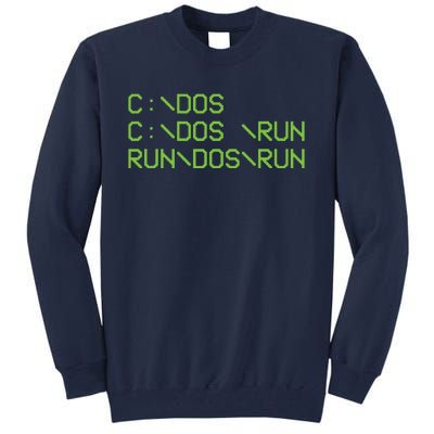 Computer Programmer Funny C Dos C Dos Run Run Dos Run Tall Sweatshirt