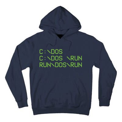 Computer Programmer Funny C Dos C Dos Run Run Dos Run Tall Hoodie