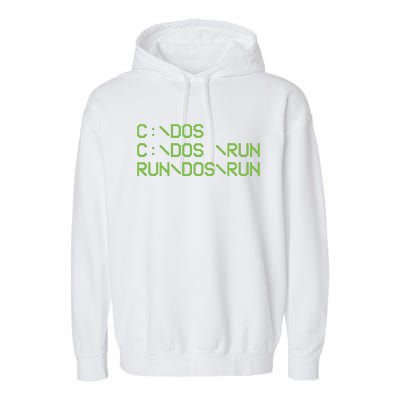 Computer Programmer Funny C Dos C Dos Run Run Dos Run Garment-Dyed Fleece Hoodie