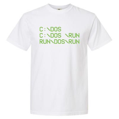 Computer Programmer Funny C Dos C Dos Run Run Dos Run Garment-Dyed Heavyweight T-Shirt