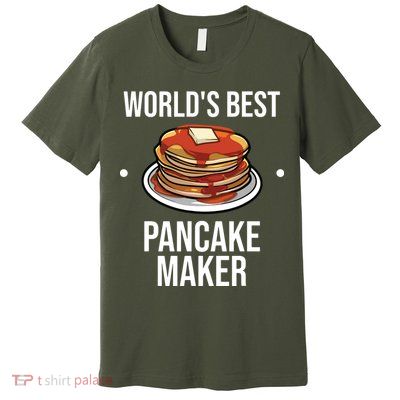 Cool Pancake For Men Women Pancake Maker Breakfast Food Cake Premium T-Shirt