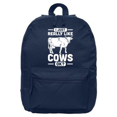 Cow Pet Farm Animal Cows 16 in Basic Backpack