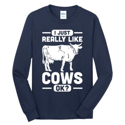 Cow Pet Farm Animal Cows Tall Long Sleeve T-Shirt
