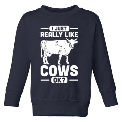 Cow Pet Farm Animal Cows Toddler Sweatshirt