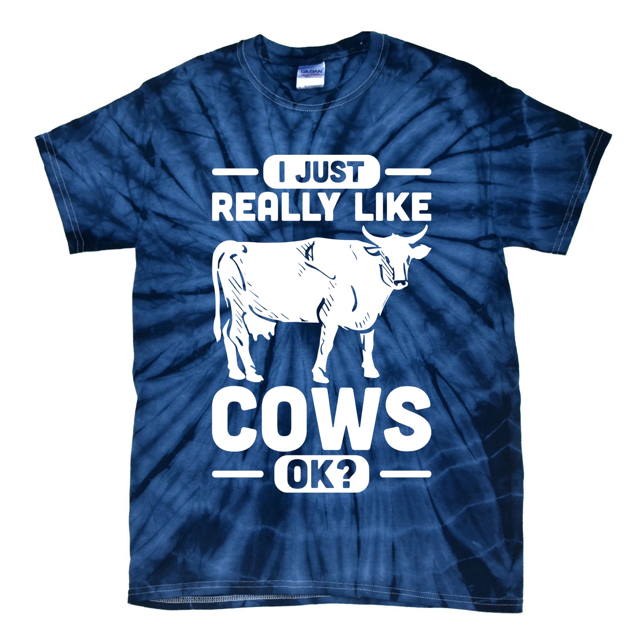 Cow Pet Farm Animal Cows Tie-Dye T-Shirt