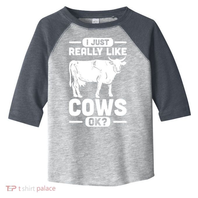 Cow Pet Farm Animal Cows Toddler Fine Jersey T-Shirt