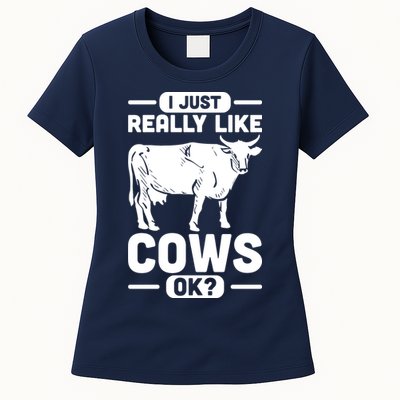 Cow Pet Farm Animal Cows Womens T-Shirt