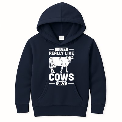 Cow Pet Farm Animal Cows Kids Hoodie