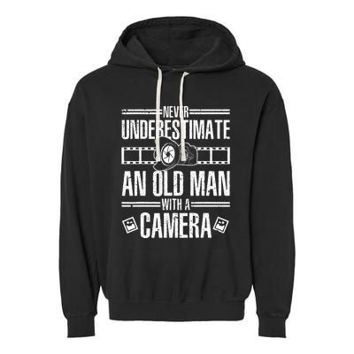 Cool Photography For Grandpa Photographer Camera Lover Garment-Dyed Fleece Hoodie