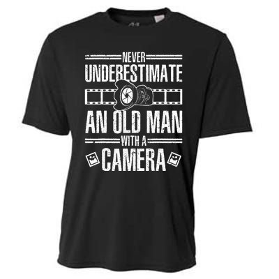 Cool Photography For Grandpa Photographer Camera Lover Cooling Performance Crew T-Shirt