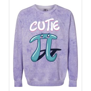 Cutie Pi Funny Nerd Gift For Math Geeks Pi Day Design Cool Gift Colorblast Crewneck Sweatshirt