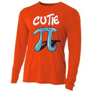 Cutie Pi Funny Nerd Gift For Math Geeks Pi Day Design Cool Gift Cooling Performance Long Sleeve Crew