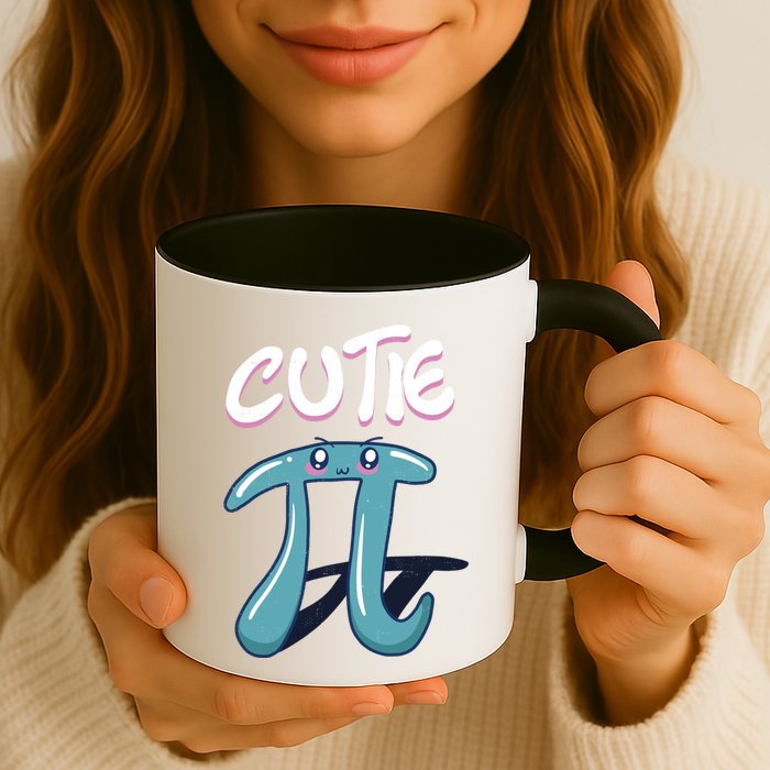 Cutie Pi Funny Nerd Gift For Math Geeks Pi Day Design Cool Gift Coffee Mug