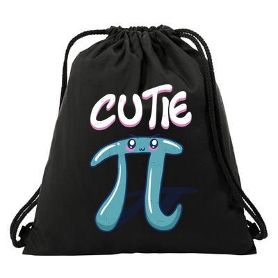 Cutie Pi Funny Nerd Gift For Math Geeks Pi Day Design Cool Gift Drawstring Bag