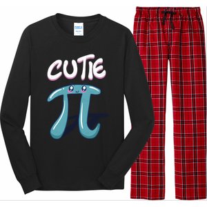 Cutie Pi Funny Nerd Gift For Math Geeks Pi Day Design Cool Gift Long Sleeve Pajama Set