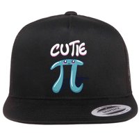 Cutie Pi Funny Nerd Gift For Math Geeks Pi Day Design Cool Gift Flat Bill Trucker Hat