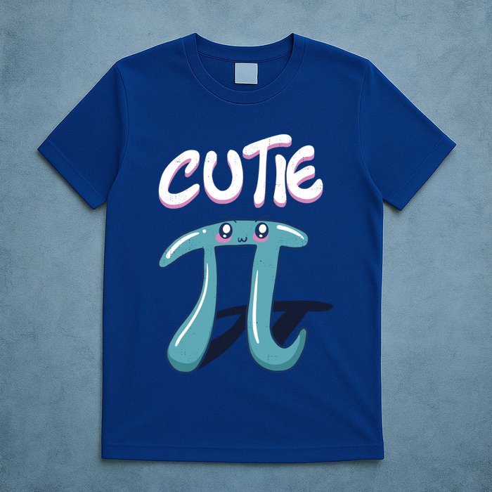 Cutie Pi Funny Nerd Gift For Math Geeks Pi Day Design Cool Gift T-Shirt