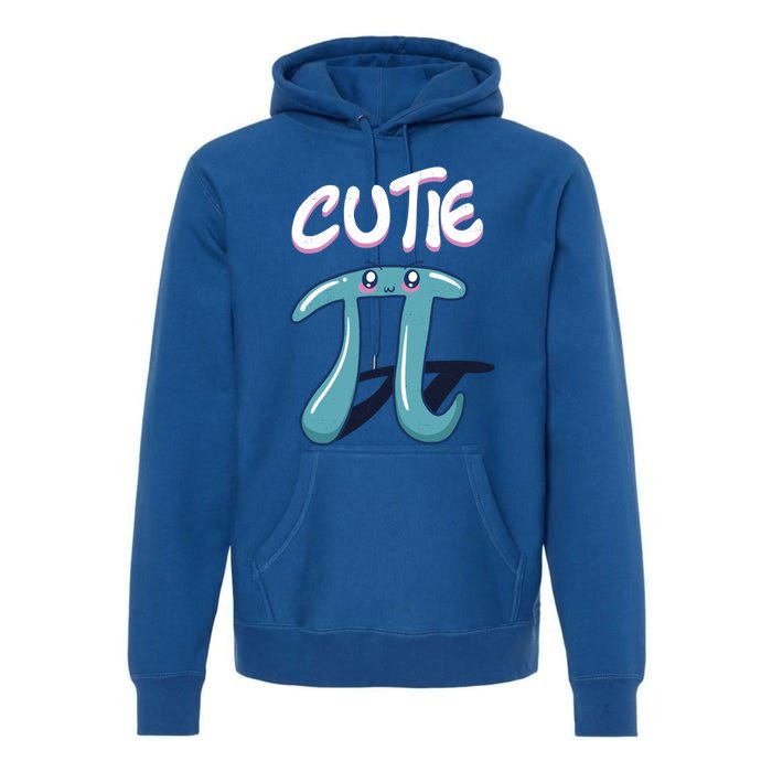 Cutie Pi Funny Nerd Gift For Math Geeks Pi Day Design Cool Gift Premium Hoodie