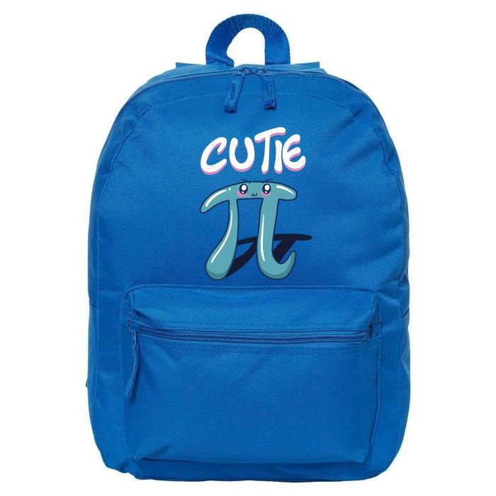 Cutie Pi Funny Nerd Gift For Math Geeks Pi Day Design Cool Gift 16 in Basic Backpack
