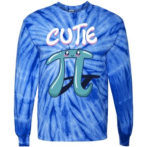 Cutie Pi Funny Nerd Gift For Math Geeks Pi Day Design Cool Gift Tie-Dye Long Sleeve Shirt