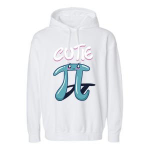 Cutie Pi Funny Nerd Gift For Math Geeks Pi Day Design Cool Gift Garment-Dyed Fleece Hoodie