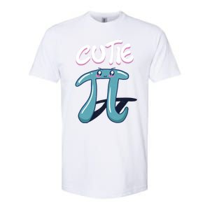 Cutie Pi Funny Nerd Gift For Math Geeks Pi Day Design Cool Gift Softstyle CVC T-Shirt