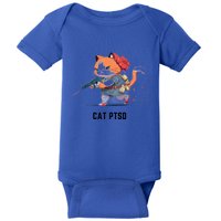 Cat Ptsd Funny Cat Ptsd Design Gift Baby Bodysuit