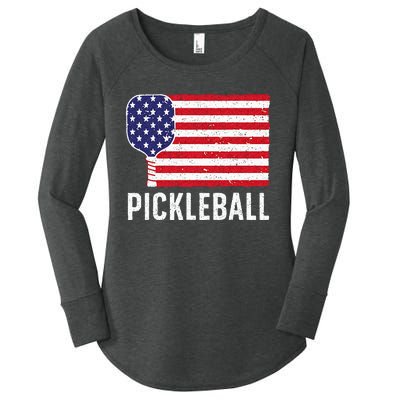 Cool Pickleball For Wo Paddle Sport Pickleball Lover Women's Perfect Tri Tunic Long Sleeve Shirt